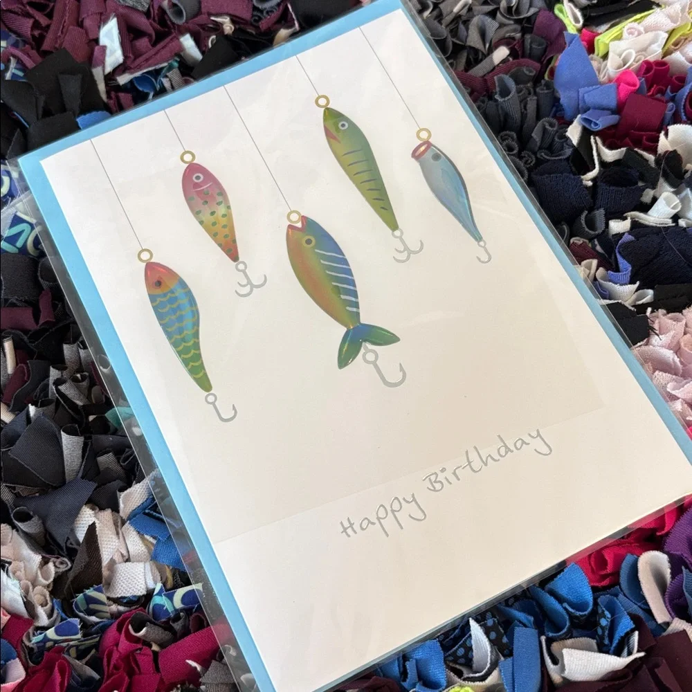 🆕Papyrus Fishing Birthday Greeting Card